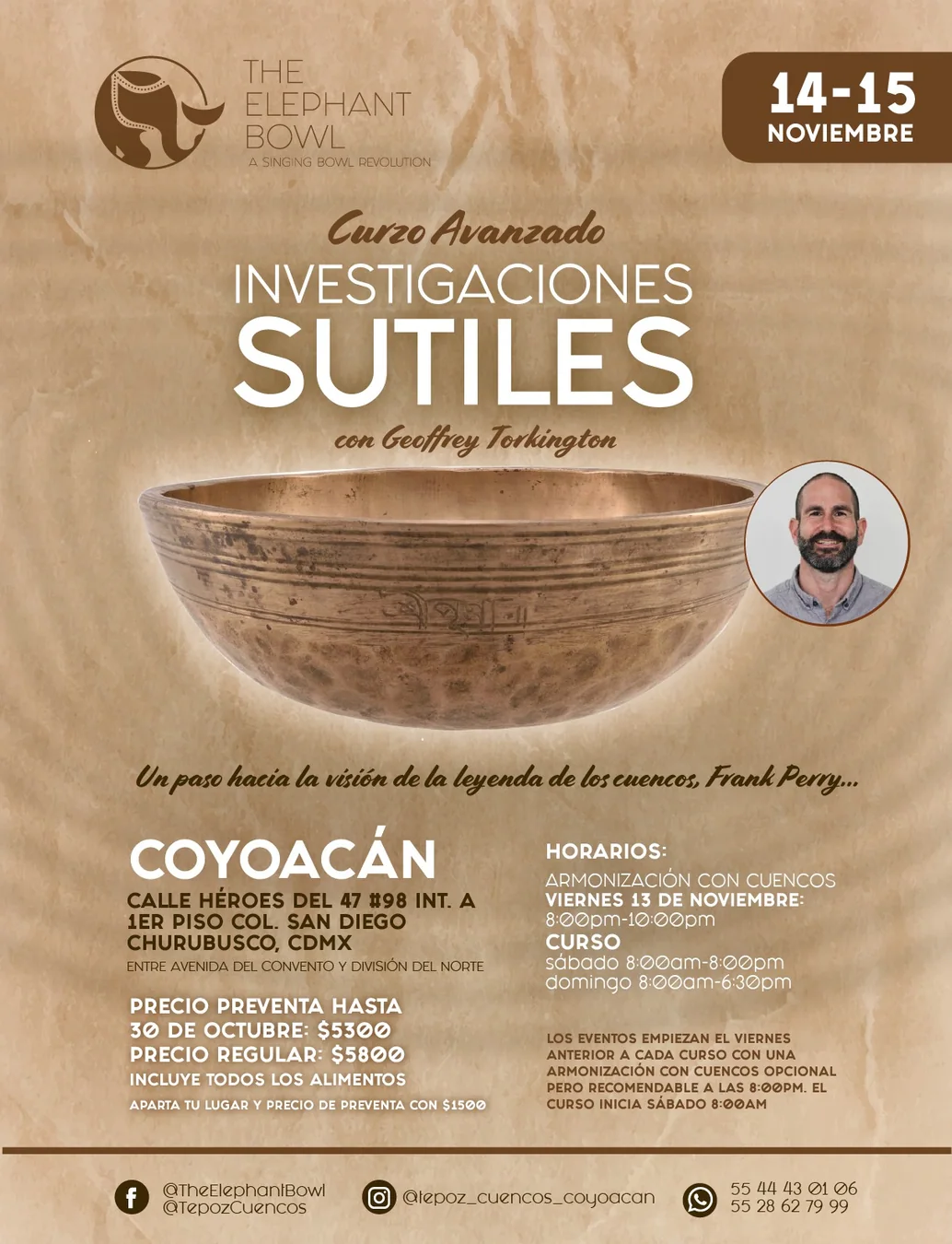 Cartel de Inmersión de sonido en Coyoacán